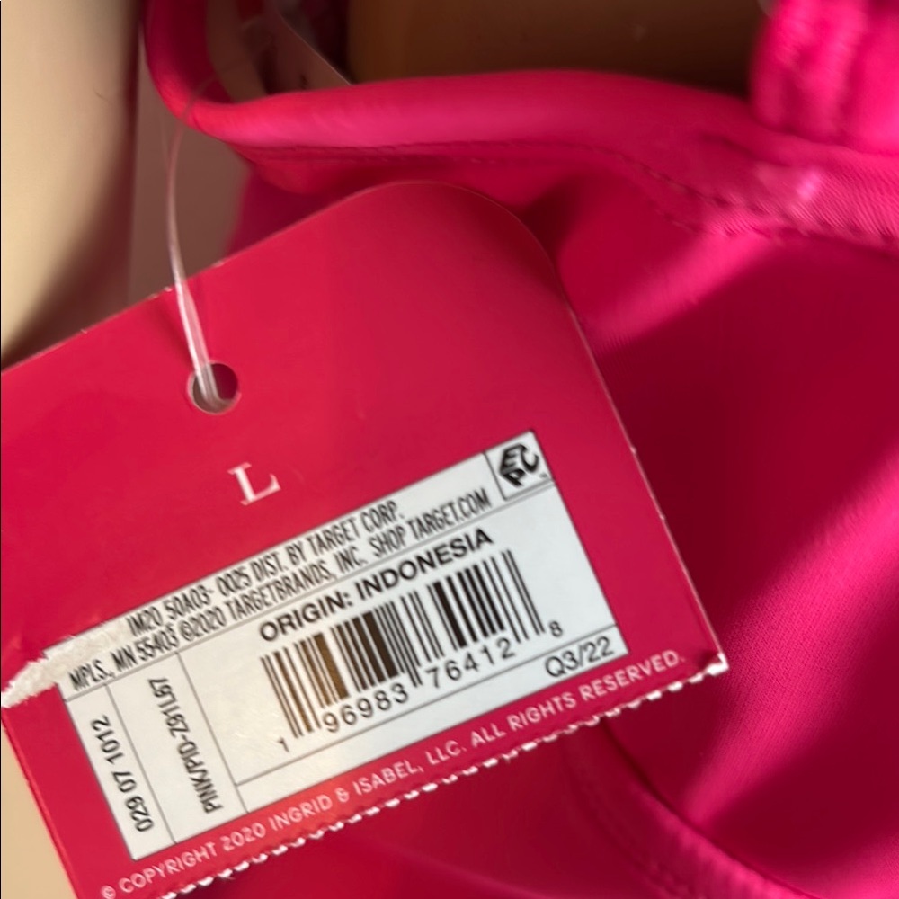 NWT Pink Ruffled Maternity Women's One Piece Swimsuit - Picture 12 of 13